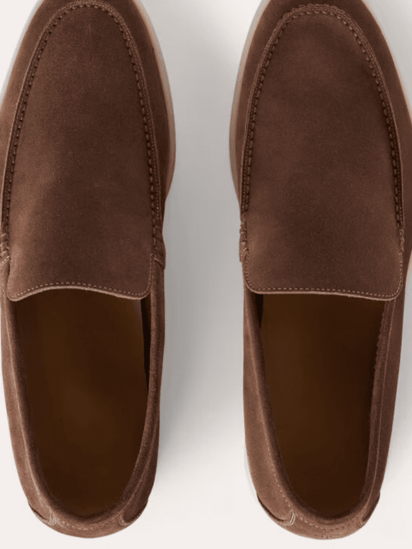 Mocassim Loafer Masculino Ecensse Azul Marrom Royal