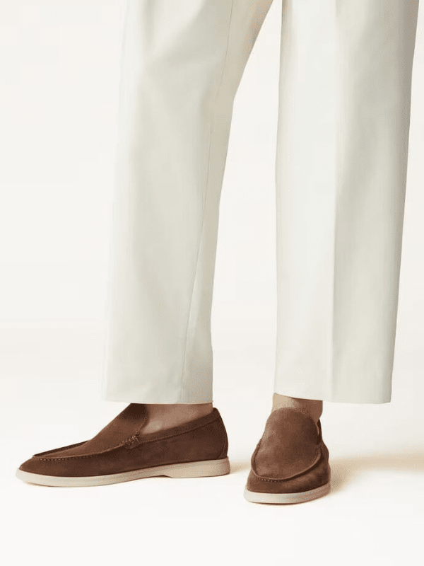 Mocassim Loafer Masculino Ecensse Azul Marrom Royal